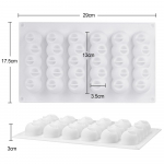 Silikoonist k&uuml;psetusvormid Armastus-s&uuml;damekoogivorm Koogit&ouml;&ouml;riistad 6 n&otilde;gusa palliga, pika ribakujulise vahuga &scaron;okolaadi-taignavorm K&uuml;psetus-magustoit