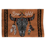 Les Tr&eacute;sors De Lily [A0020] &ndash; &otilde;lgedest uksematt &ldquo;Boho&rdquo;. (Piisoni kolju, s&uuml;ndinud metsikult) - 60x40 cm NA must