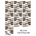 10 tk Marmorist reljeefsete plaatide kleebis K&ouml;&ouml;k Backsplash &Otilde;likindel kapi kraanikausi koorimine ja; Kleepige veekindel kunstitapeet 30cmX30cmX10pcs