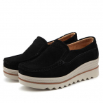 Kevadised Naiste Lamedad Kingad Platvormiga tossud Nahast Seemisnahast Naiste Loaferid Mokassiinid Vabaajajalatsid Naiste Creepers 365 11