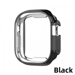 Fonken Soft TPU kella&uuml;mbris Apple Watch 8 Ultra 49 mm kaitserauaga kriimustuskindla p&otilde;rutuskindla kesta kaitsekattega kella seeria 8 jaoks must