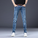 Kevad ja s&uuml;gis uus Korea versioon Meeste elastsed Slim Fit teksap&uuml;ksid Mood Kass Habe Jalad P&uuml;ksid Meeste Mood C 27