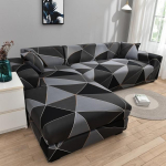 L-kujuline nurgadiivani kate, elastne elutoa jaoks, tr&uuml;kitud kate diivani katetele, veniv 1/2/3/4 iste 1pc 3-seat 190-230cm