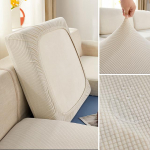 Jacquard veekindlad diivanipadja katted Elastne hall diivani istmekate elutoa m&ouml;&ouml;bli jaoks eemaldatav lastele Back Cushion Cover