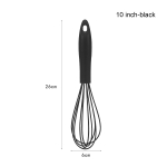1 tk K&auml;simuna T&ouml;&ouml;riistad Mikser Silikoonist Balloon Vispel Piima Koorevahustaja K&ouml;&ouml;gin&otilde;ud segamiseks ja segamiseks 10inch-black