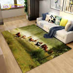 3D Animal Pentium Horse Area vaip, vaibavaip elutoa ja lastetoa kaunistamiseks, lapsed m&auml;ngivad roomav libisemisvastane p&otilde;randamatt 120x160cm