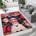 spioon x perekond anime print vaip laste vaip elutuba magamistuba ilus libisemisvastane vaip pildistamine rekvisiidid s&uuml;nnip&auml;evakingitus 100x120cm