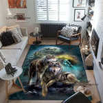 Hundikunst Vaibad ja vaip 3D-printimisloom Vaip P&otilde;randamatt Elutuba Magamistuba Suur ala Pehme vaip Lastetoa vaip 80cm x 120cm