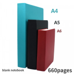 PU-nahast pehme kaanega 660 lehek&uuml;lge &uuml;lipaks t&uuml;hi leht S&uuml;learvuti T&ouml;&ouml;m&auml;rkmik A6/A5/A4 A6(17 x 12 cm) must