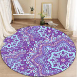 Mandala tr&uuml;kitud &uuml;mmargune matt kerge meditatsiooni joogamatt &uuml;mmargune joogamatt elutoa magamistuppa Diameter 120cm