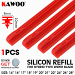 KAWOO 1PCS auto silikageelist silikoonist t&auml;iteriba 8 mm h&uuml;briidt&uuml;&uuml;pi klaasipuhasti harjale 14 16 17 18 19 20 21 22 24 26 28 1pcs 14 inch 350mm