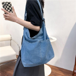 Naiste kooli messenger kotid &otilde;lakott naistele suur mahutavusega pestav vabaaja teksariidest l&otilde;uend Naiste kotid sling kott Cowboy 44X40X16CM sinine