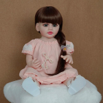 55 CM Reborn Dolls t&auml;issilikoonist beebi realistlik vasts&uuml;ndinud t&uuml;druku nukk printsess v&auml;ikelapse m&auml;nguasi kingitus s&uuml;nnip&auml;evaks
