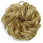 S&uuml;nteetilised juuksekumpli pikendused sassis lokkis elastsed juuksekarvad juuksel&otilde;iked s&uuml;nteetilised elegantsed lokkis Chignon juuksed naistele