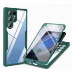 360 kraadi kaitsev p&otilde;rutuskindel &uuml;mbris Samsung Galaxy S23 Ultra S22 Plus S21 FE S24 A55 A52 5G A52S eesmine silikoon + taga plastkate Samsung S23 Ultra must
