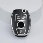 TPU auto kaugjuhtimispuldi v&otilde;tme&uuml;mbrise kate Mercedes Benz ABGR klassi GLA GLK W176 W204 W251 W463 Shell Fob hoidiku v&otilde;tmehoidja tarvikud must