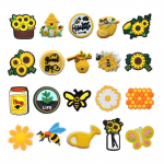 21 tk Aia lillede seeria PVC kingav&otilde;lusid kingakingade kaunistuste jaoks 21pcs