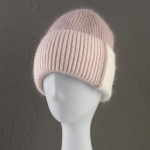 Uued v&auml;rviga sobivad nokam&uuml;tsid naistele K&uuml;&uuml;liku karusnahast Pehme kohev talvem&uuml;ts Lady Pinkycolor soe angoora kootud m&uuml;ts Skullies m&uuml;tsid 54-60cm