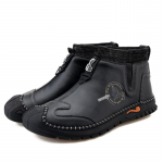 Meeste fliisist libisemiskindlad veekindlad tossud v&auml;ljas lumesaapad paksendatud soojad pehmed talvejalatsid Nahast pahkluu saapad 39