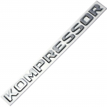 3D Chrome ABS Kompressor Letters M&auml;rgi embleem Tagumine pagasiruumi kleebis M/ercedes CLK SLK SL CLS ML GL ABCES klassile h&otilde;be