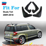 4 TK 2009-2018 AUTO Porilauad SKODA Yeti jaoks Porikaitse Tiivad Porilapp Kaitse Pritsmekaitse Porilauad tarvikud auto tumehall v&auml;rv