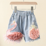 T&uuml;drukute teksap&uuml;ksid Suvised Teismelised Lapsed Uued Korea armsad pitsid Luik T&uuml;drukutele Elastne v&ouml;&ouml;koht L&uuml;hikesed Teksad Lasteriided 110 sinine