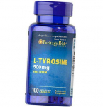 Aminohape t&uuml;rosiin, L-Tyrosine 500, Puritan's Pride 100 korgid (27095001) 100caps