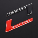 3D Metallist Auto Kleebis Embleem M&auml;rk Dekoraalid Must Seeria Logo Kleebis B/enz SLS AMG W204 W203 W211 W207 W219 C63 jaoks Autostiil punane