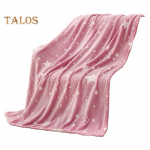 Tekk, helendav pimeduses, mitte tuhmuv pehme, mugav puutetundlik t&auml;hemustriga roosa fliistekk kodutarbed roosa