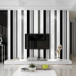 3D-mustvalge koorimis- ja pulgatapeet isekleepuv kontaktpaberist eemaldatav veekindel tapeet m&ouml;&ouml;bli renoveerimiseks 45*500cm