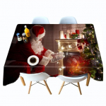 J&otilde;ulupuu laudlina J&otilde;uluvana toob teile kingituse ristk&uuml;likukujuline &uuml;mmargune lauariidest katter&auml;tik Round diameter 60CM