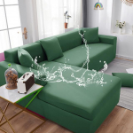 Veekindlad diivanikatted &uuml;hev&auml;rvilised nurgadiivani katted elastsed diivanikatted elutoa diivanikomplekt lemmikloomadele lastele 2 seater 140-185cm armee roheline v&auml;rv