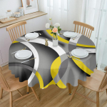 Abstraktne Moodne Kunst Geomeetria Kollane &Uuml;mar Laudlina Veekindel Lauakate Pulmapeo Kaunistuseks S&ouml;&ouml;gilaua Kate 4pcs 33x48 Table mat