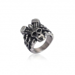Roostevabast terasest Viking Skull S&otilde;rmused Meestele USA Suurus #8-12 Punk Biker Rings Halloweeni ehete hulgim&uuml;&uuml;k 6