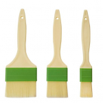 3 tk Grilli&otilde;lipintsel K&otilde;rge temperatuurikindel K&uuml;psetusplastik DIY K&uuml;psetamine K&uuml;psetusvorm Leiva K&uuml;psetamine BBQ Pintsel K&ouml;&ouml;gividinad vana puu v&auml;rv