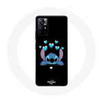 &Uuml;mbris Xiaomi Redmi Note 11s 5G Stitch Ohana armsa musta taustaga