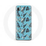 Sinise taustaga &uuml;mbris Samsung Galaxy A10 Butterflies jaoks