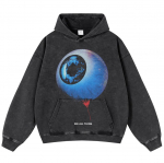 2024 Streetwear Blue Eyeball Graphic Unisex kapuuts S must