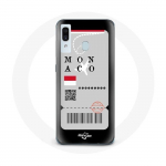 Coque pour Samsung Galaxy A20e Billet d'avion Monaco