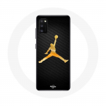 Coque pour Oppo A16 Air michael jordan logo jaune