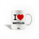 Mug en C&eacute;ramique I Love Montpellier France
