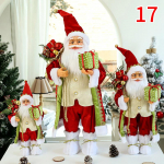 30/45/60cm Armsad uusaasta j&otilde;ulukaunistused Laste kingitused J&otilde;uluvana nukk aknakaunistused 45cm