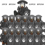 13tk/komplekt Keskaegsete r&uuml;&uuml;tlite r&uuml;hma s&otilde;jav&auml;es&otilde;durite kuju ehitusplokk, harivad m&auml;nguasjad lastele KT1073