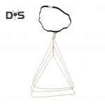 Seksikas reiekett naiste reguleeritav mitmekihiline teemantkett Luksuslik kuldne valge sulamist kehakett jalatarviku jaoks valge