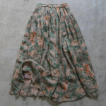 Johnature naiste vintage seelikud Kvaliteetsed elastsed v&ouml;&ouml;kohad, kevadpehme mustriga lillelised vabaaja naiste topeltseelikud One Size tumeroheline v&auml;rv