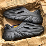 2024. aasta uued meeste sandaalid vaba aja veetmiseks Hingavad, vastupidavad, pehmed ja mugavad paksu tallaga rannasandaalid 39 must