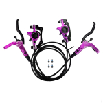 H&uuml;drauliliste pidurikomplektide ketaspidurite komplekt 160 mm rootoriga, vasak eesmine 800 mm parem taga 1400 mm alumiinium purple L front Rrear black