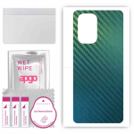 apgo Protective Skin Sticker for the back compatible with Xiaomi Mi 11X, Wrap Film, Foil, Vinyl - Pattern Carbon Chameleon CAKA1