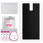 apgo Protective Skin Sticker for the back compatible with Oukitel K3 Pro, Wrap Film, Foil, Vinyl - Pattern Carbon Black