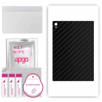 apgo Protective Skin Sticker for the back compatible with Lenovo moto tab, Wrap Film, Foil, Vinyl - Pattern Carbon Black
